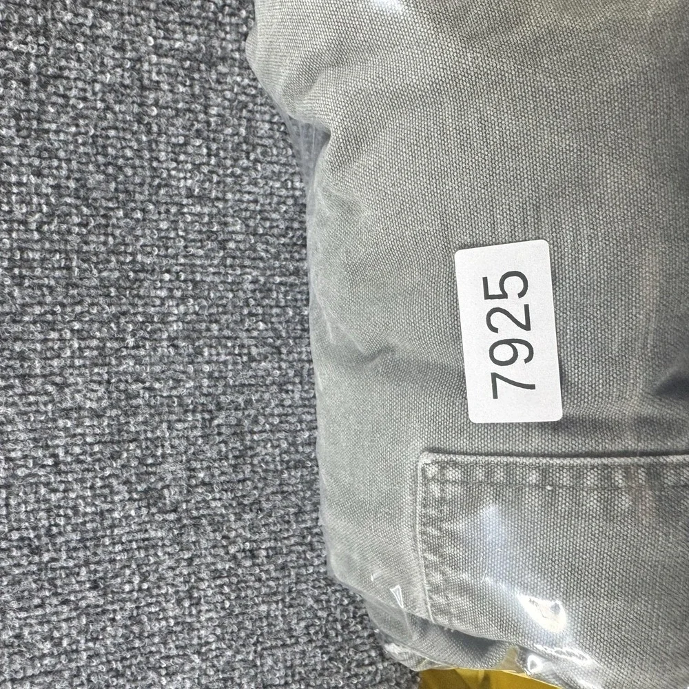 Carhartt Pants Mens 34x32 Green Canvas Carpenter Workwear Distressed Holes